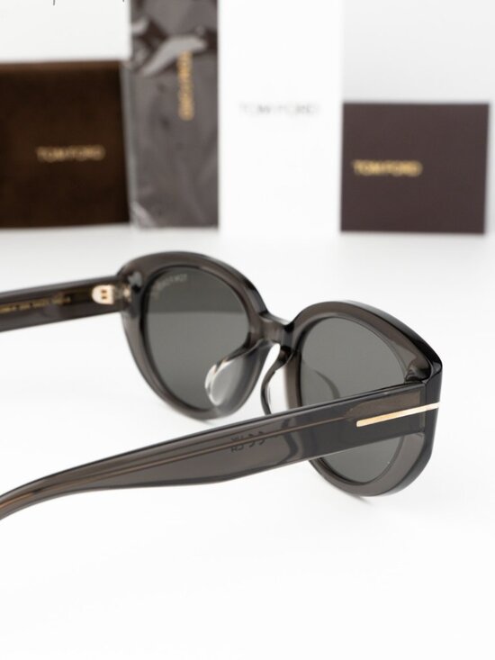 Tom Ford Women Sunglasses Transparent Grey Smoke Oval FT1296-K 20A NEW AUTHENTIC main image 8